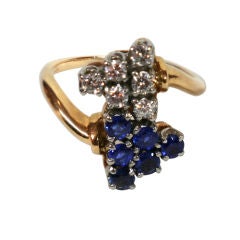 Tiffany diamond & sapphire ring