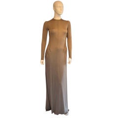1980s GEOFFREY BEENE Pleated Bias Jersey Gown