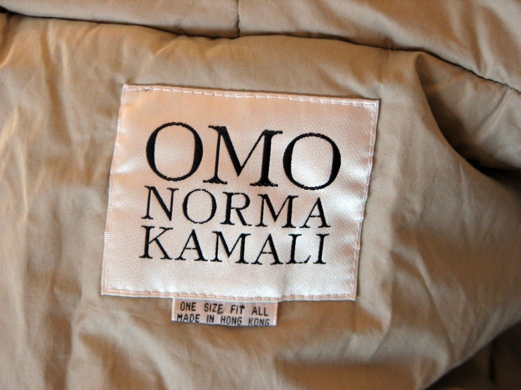 norma kamali sleeping bag coat vintage