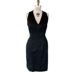 1950s JEANNE LANVIN/CASTILLO Couture Halter Cocktail Dress