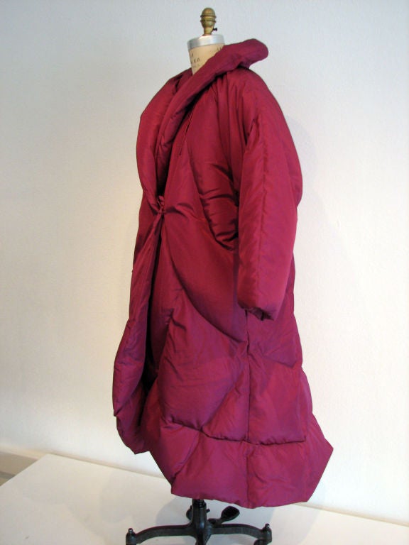 red sleeping bag coat