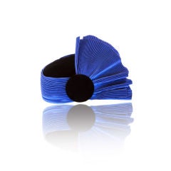 1980s ERIC JAVITS 'Origami' Pleated Pill Box Hat