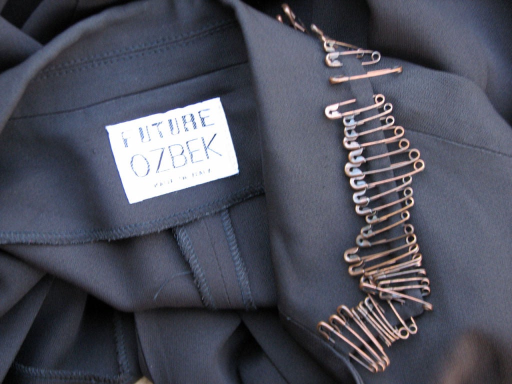 Women's 1980s RIFAT OZBEK 'Safety Pin' Trimmed  Jacket
