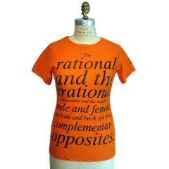 1980s FRANCO MOSCHINO 
Text
 Jersey Top