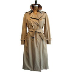 Vintage 1970s BURBERRYS' Belted Trench Coat