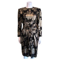 1980s JEAN-LOUIS SCHERRER Brocade Dress Suit 1980s JEAN-LOUIS SCHERRER Brocade Dress Suit