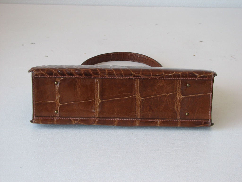 1950s Crocodile 'Kelly' Hand Bag 1