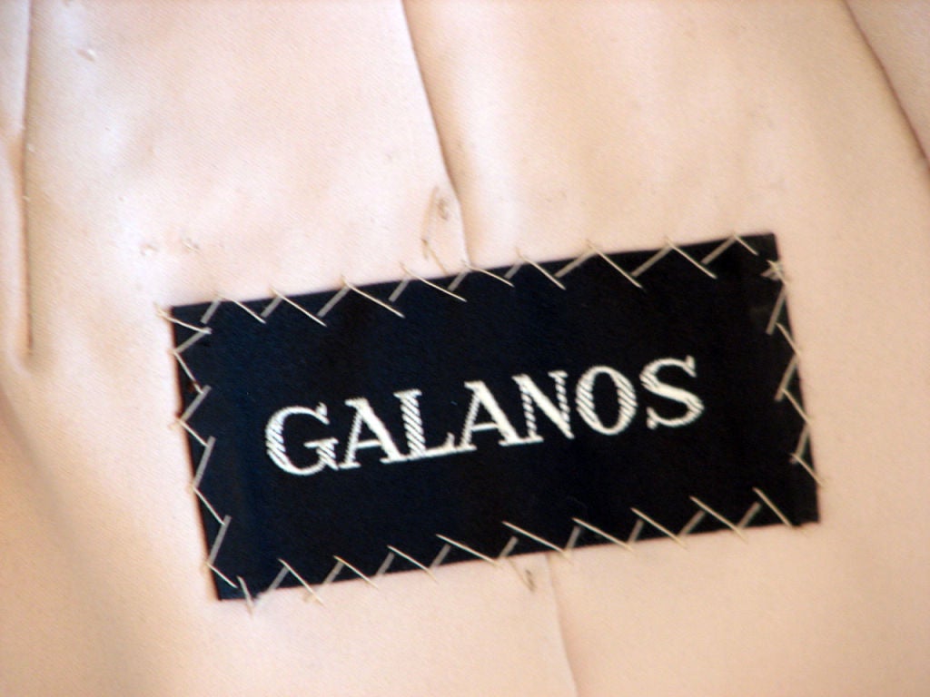Women's 1950s GALANOS Arctic Fox & Ivory Mink Fur 'Swing' Coat/Cape