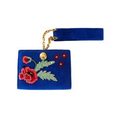 1980s JEAN CLAUDE JITROIS/Lesage Embroidered Bracelet Handbag