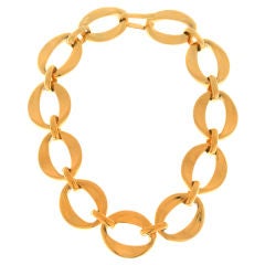 Chanel Vintage Gold Tone  Necklace