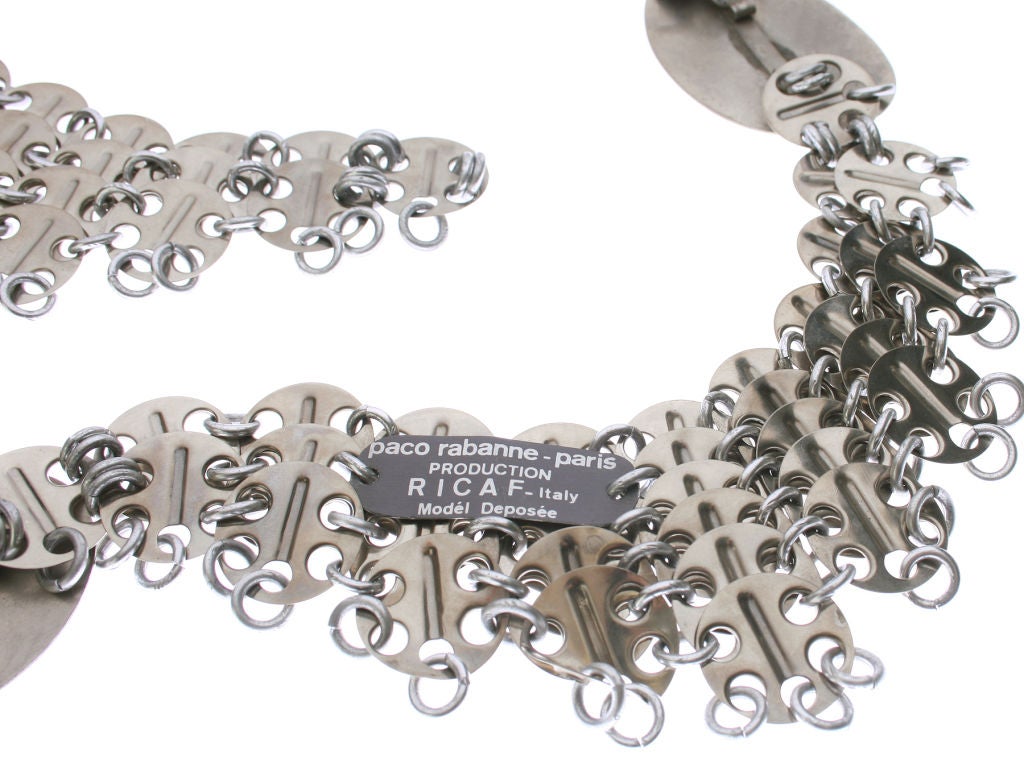 Gray Fabulous Paco Rabanne Chain Maille Belt