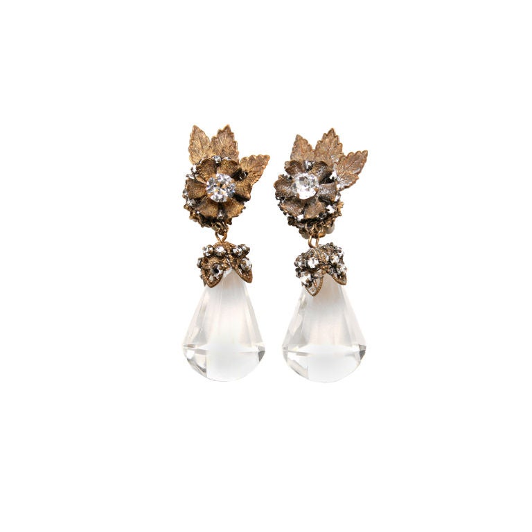 Haskell Earrings with Rhinestones