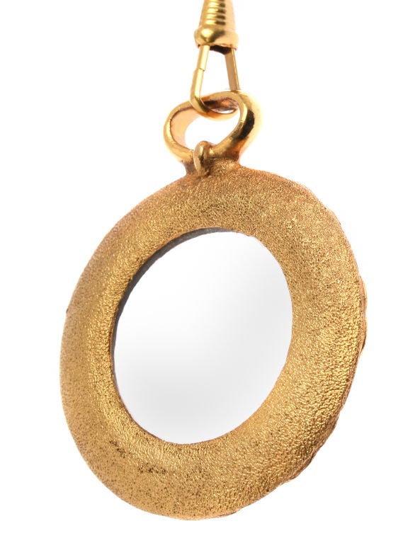 Long Chanel Pearl Necklace with Detachable Magnifyer 2