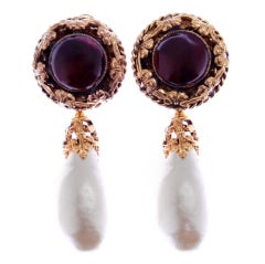 Chanel Gripoix Earrings