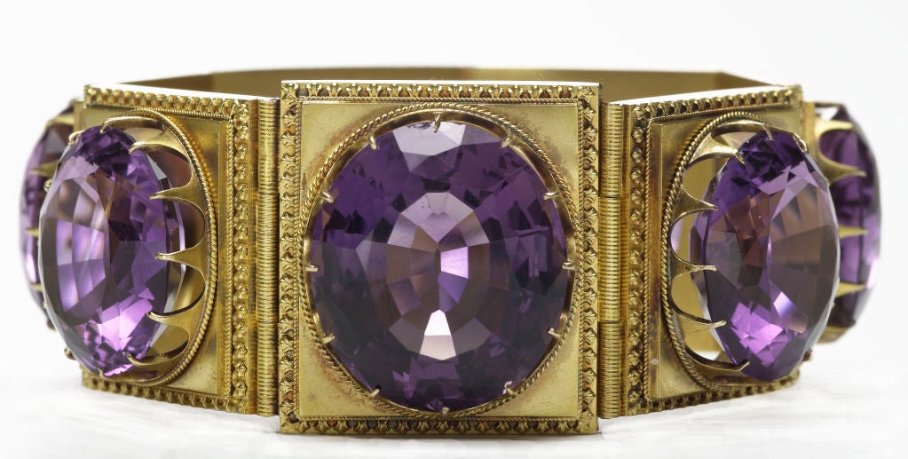 Antique Amethyst Bracelet