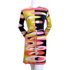 Vintage EMILIO PUCCI silk jersey dress