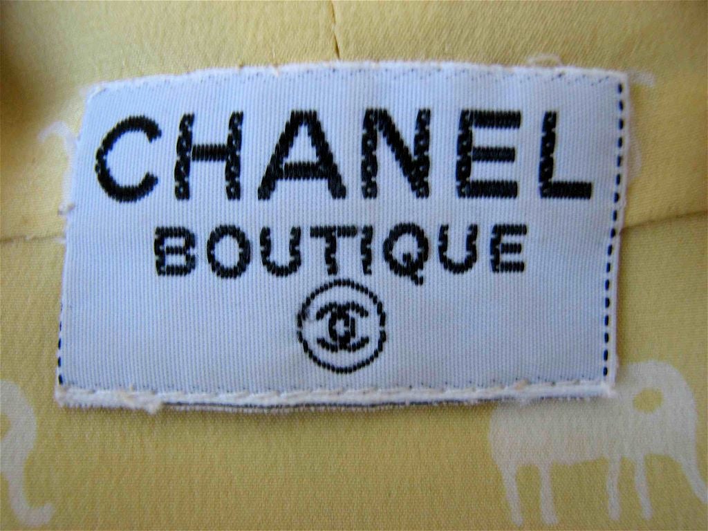 CHANEL silk 'elephant' blouse