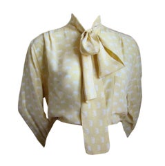 Vintage CHANEL silk 'elephant' blouse