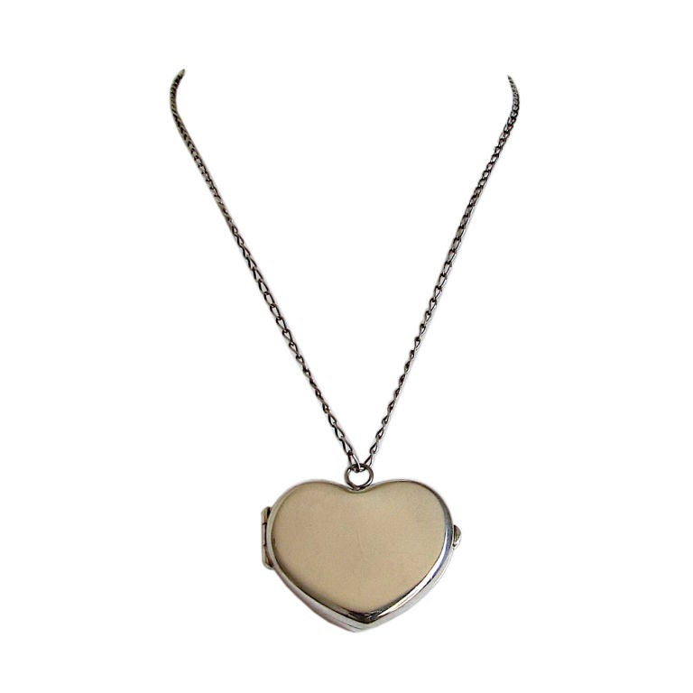 Tiffany and Co. sterling heart locket 