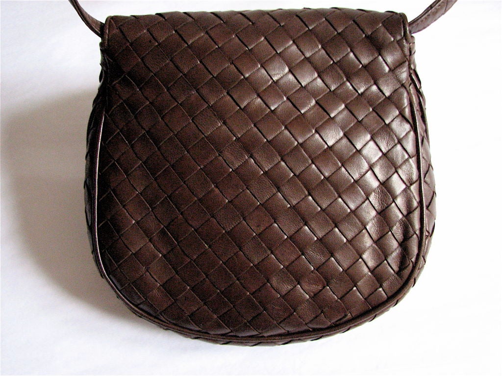 chocolate woven bag