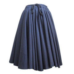 YOHJI YAMAMOTO black full skirt with rope