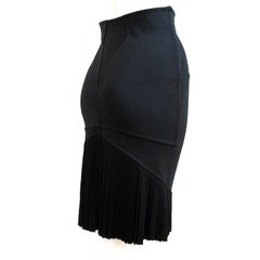 AZZEDINE ALAIA black fishtail skirt
