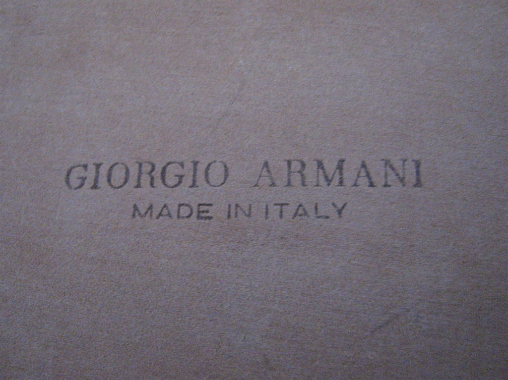 GIORGIO ARMANI wide crocodile belt