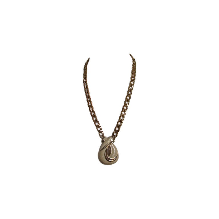 TRIFARI enameled moderist necklace