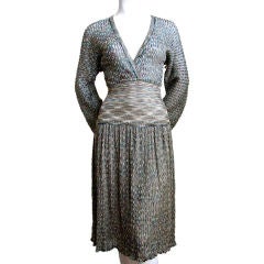 Missoni 70's metallic space dyed dress