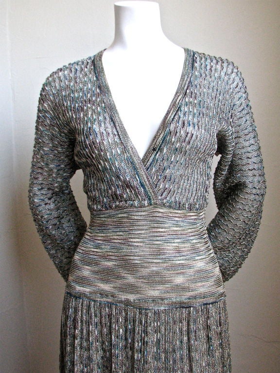 Missoni 70's metallic space dyed dress