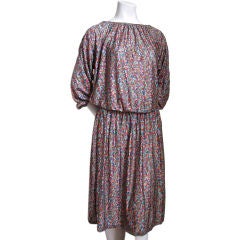 Vintage MISSONI metallic silk dress