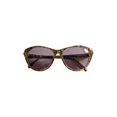 Vintage PALAMO PICASSO gold & silver marbled sunglasses