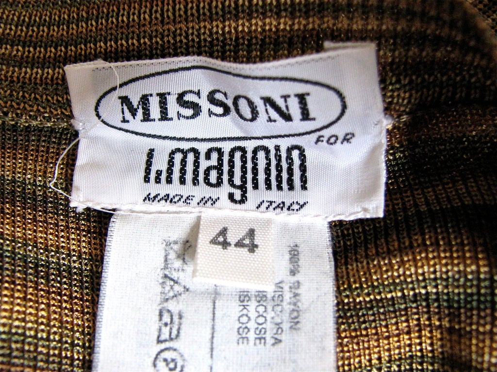 MISSONI 70's metallic space dyed dress