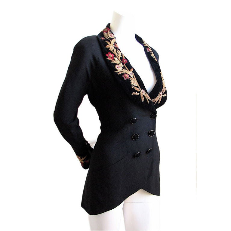 KARL LAGERFELD jacket with bullion embroidery