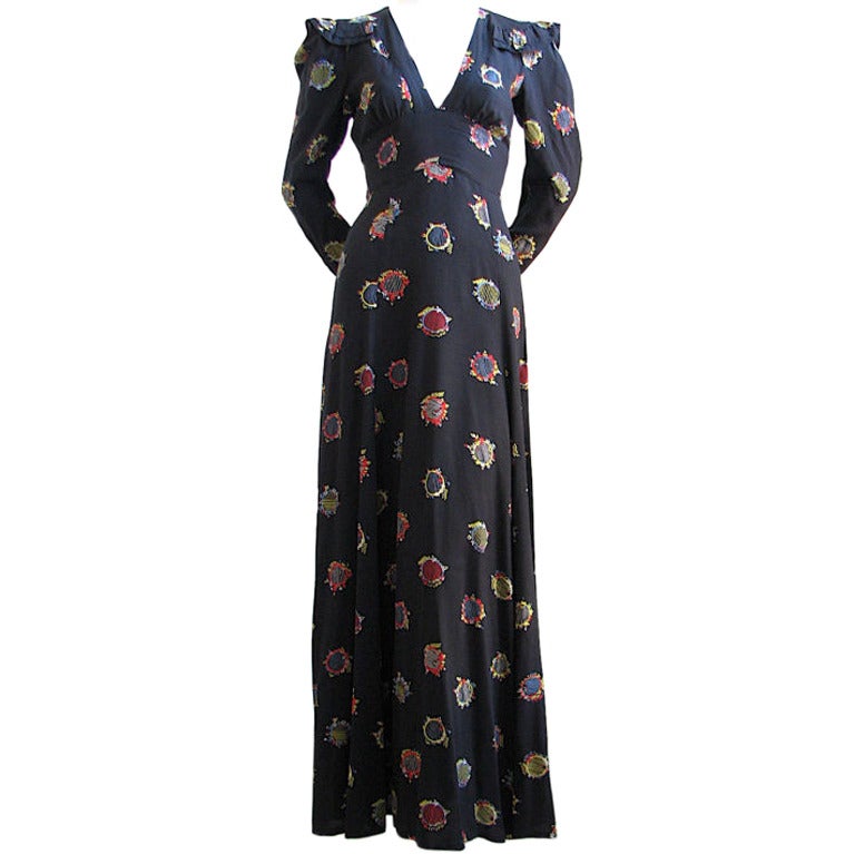 OSSIE CLARK dress with fabric by CELIA BIRTWELL
