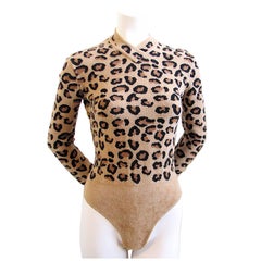 AZZEDINE ALAIA iconic leopard bodysuit