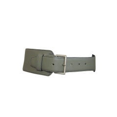 Vintage AZZEDINE ALAIA sage green asymmetrical belt