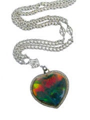 Edwardian Black Opal Necklace