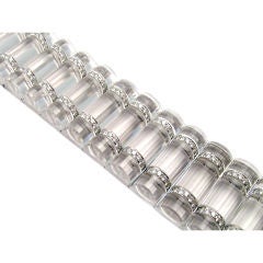 Aletto Bros. Rock Crystal & Diamond Bracelet