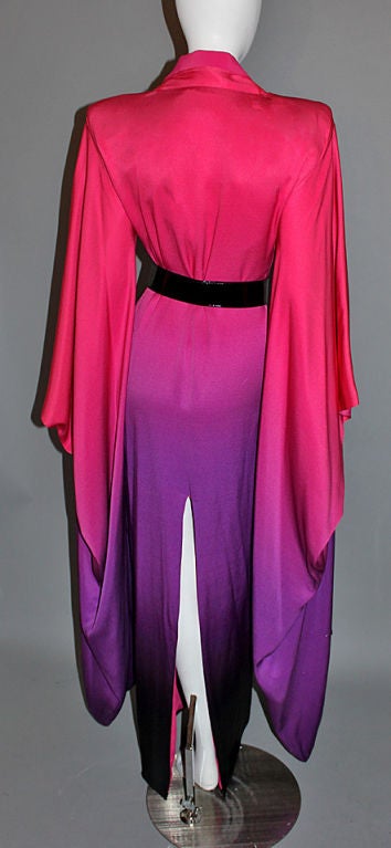 Women's ALEXANDER MCQUEEN Pink Degrade Kimono Gown 40/6-8