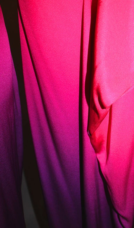 ALEXANDER MCQUEEN Pink Degrade Kimono Gown 40/6-8 2