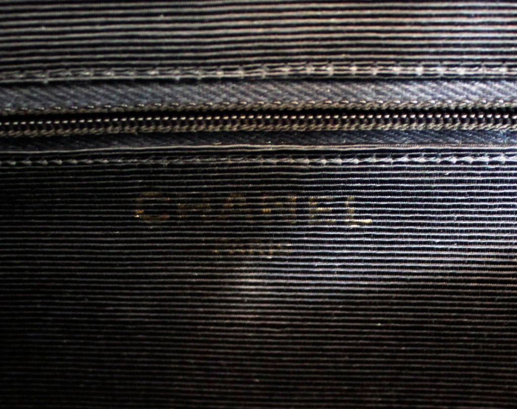 Vintage Chanel Ribbed Black Velvet Evening Bag with Chain Strap 3