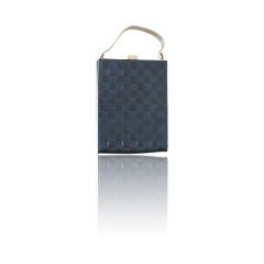 Louis Vuitton Rare Ange Vernis Silver Accent Box Purse NIB