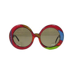 Emilio Pucci Retro Oversize Sunglasses