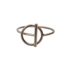 Hermes Paris Sterling Silver Bangle Bracelet