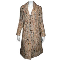 CHANEL HauteCouture Numbered Multi Boucle Coat Skirt Suit US 4