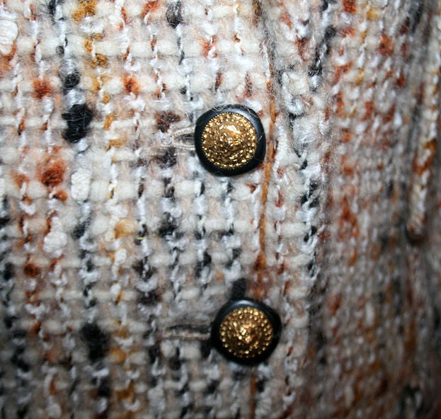 CHANEL HauteCouture Numbered Multi Boucle Coat Skirt Suit US 4 1