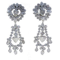 Diamond Heart Earrings