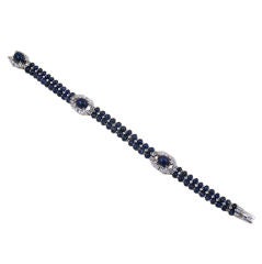 Art Deco Sapphire
Diamond Bracelet by MARCUS
CO. Art Deco Sapphire
Diamond Bracelet by MARCUS
CO.