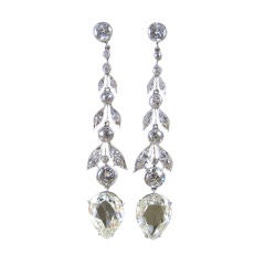 BELLE EPOQUE DIAMOND PENDANT EARRINGS